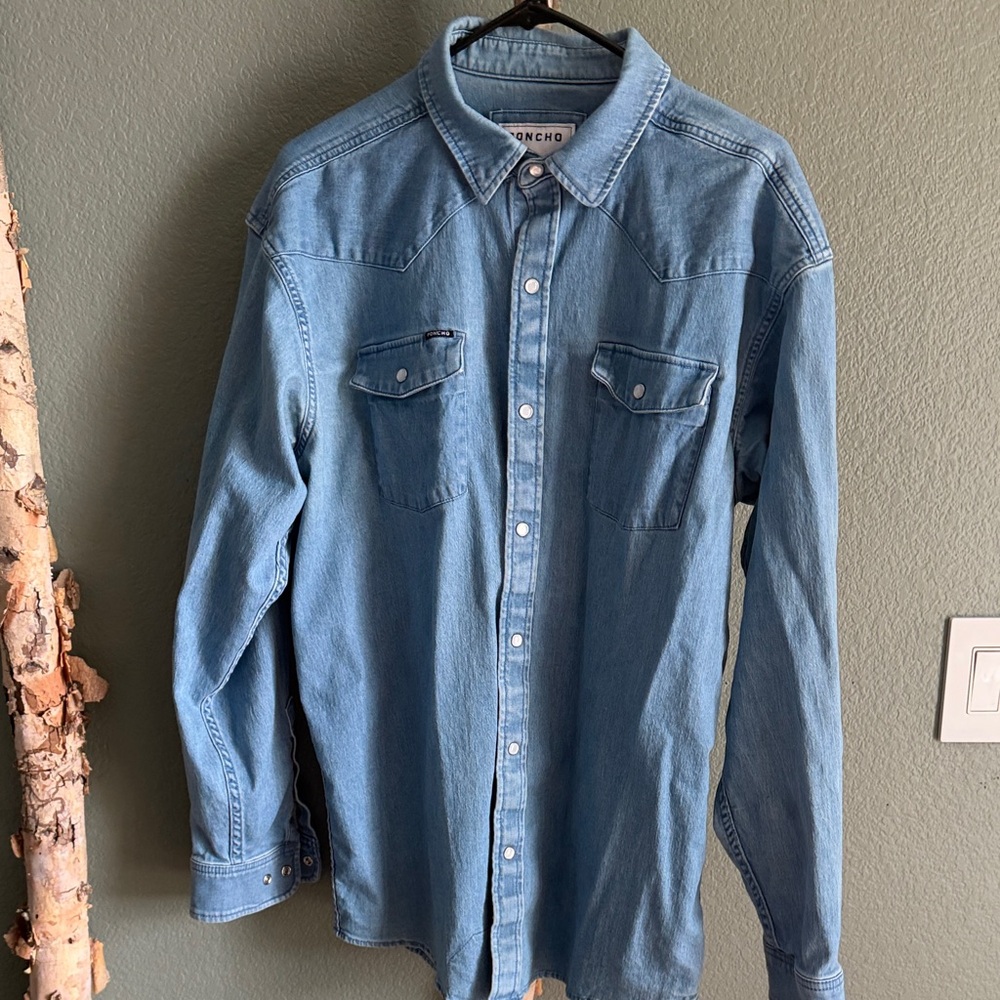 Denim Blue Men's Shirt